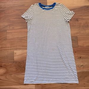 Black & White Striped T-Shirt Dress